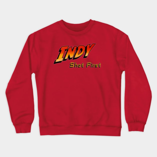 Indy Shot First Crewneck Sweatshirt by CampCreations